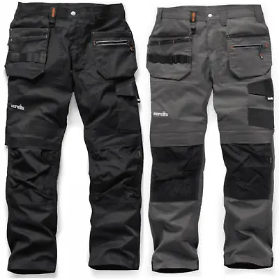 £37.95 • Buy Scruffs TRADE FLEX Slim Fit Work Trousers Black - Graphite Slim Fit Worker 