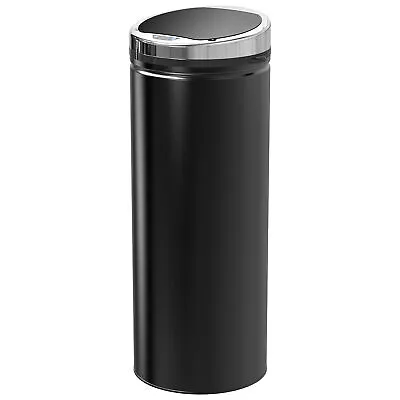 HOMCOM Automatic Hand Sensor Dustbin Kitchen Waste Bin Rubbish Can 50L Black • £54.99