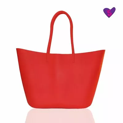 Sylli's Womens Tote Handbag Purse Beach Handbag Silicone Waterproof & SandProof • $30.50