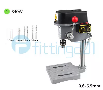 220V 340W High-accuracy 0.6mm - 6.5mm Mini Rotary Drill Press Bench Tools • $155.32