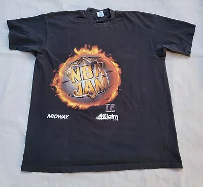 Vintage 1994 NBA JAM Tournament Edition TEE SEGA Genesis SNES TE Salem Tag XL • $180