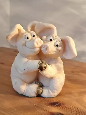 Piggin' Together - David Corbridge Pig Hand Made Figurine 1997 • £3.35