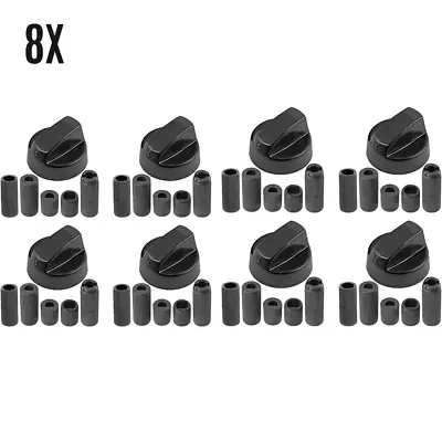 8X CANDY Oven Cooker Black Hob Flame Burner Hotplate Control Switch Knobs • £13.75