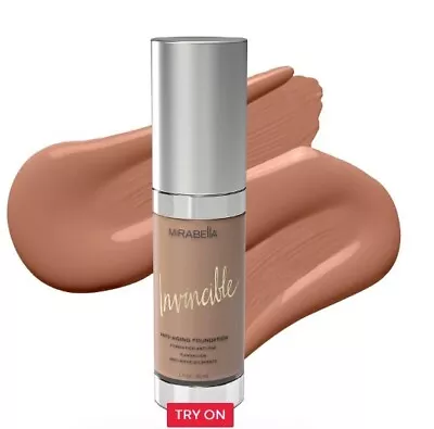 Mirabella Invincible Anti-Aging Serum Foundation - 6 MOCHA - 1 Fl. Oz • $16.99