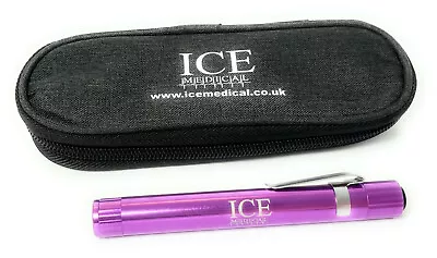 £9.99 • Buy ICE Medical LED Purple Pentorch / Penlight In Zipped Case With Pockets