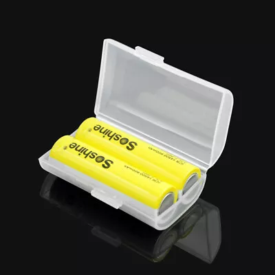 Hard 18650/AA/AAA Plastic White Soshine Case Box Battery Storage 26650 Holder • $6.38