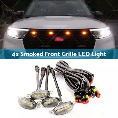 ​4PCS Amber LED Lights Front Grille Lighting Kit Raptor Style For Ford Ranger PX • $17.05