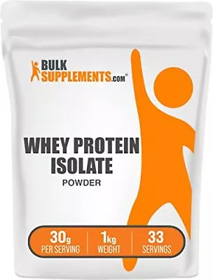 BULKSUPPLEMENTS.COM Whey Protein Isolate Powder - Whey Protein - Flavorless P... • $51.64