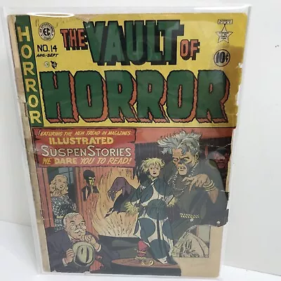 VAULT OF HORROR ISSUE #14 1950 EC COMIC Pre Code Horror Golden Age • $190