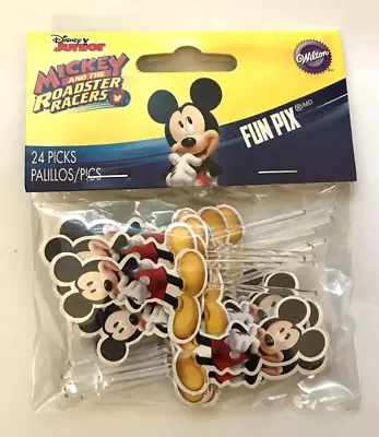 Wilton Disney Jr Mickey Mouse Roadster Racers Fun Pix  24 Picks  NEW • $5.30