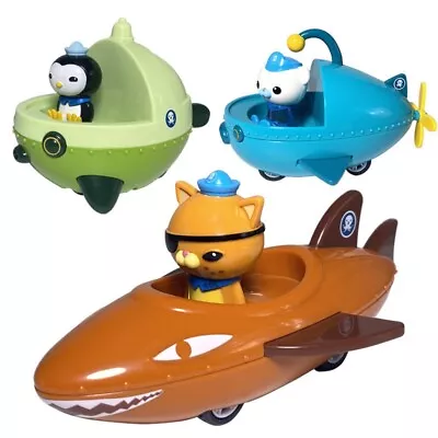 3PCS/Set The Octonauts Barnacles Peso Kwazii Pull-back Vehicle Playset Toys Kids • $34.90