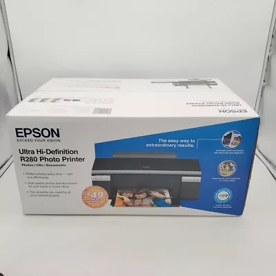 Epson Stylus Photo R280 Ultra High Definition Printer W/ CD/DVD Tray NEW SEALED • $199