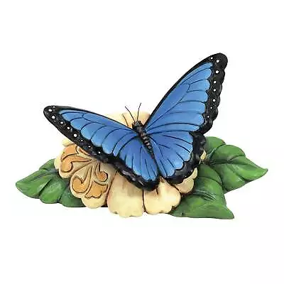 Jim Shore Mini Blue Morpho Butterfly Fig 6014425 • $25