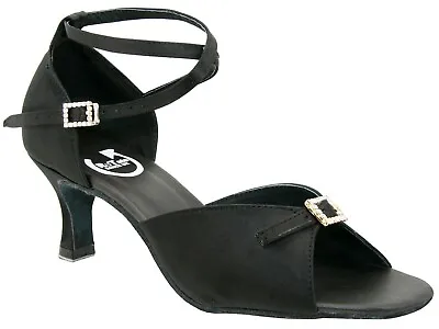 £21 • Buy Black Latin 'Marie' Dance Shoe 2.5  Heel Uk Size 7.5 *Salsa*Ceroc*Ballroom*