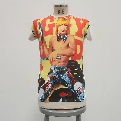 Iggy Pop AOP Shirt Size S Bay Island 2007 Vtg Tour All Over Print Band • $119.99