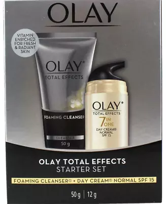 $17.50 • Buy Olay Total Effects Starter Set Foaming Cleanser + Day Cream SPF15 Normal Skin 