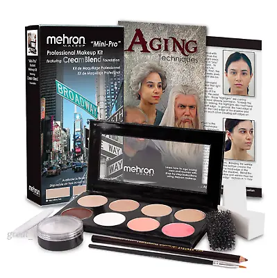 Mehron Mini-Pro Professional Makeup Kit_ Cream Student Stage Theatrical- Pick !! • $18.99