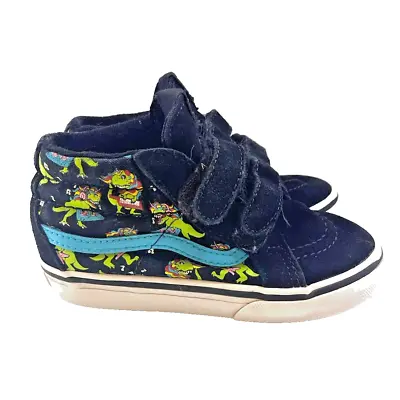 Vans Sk8 Mid Reissue Toddler Dinosaur Sneaker Shoes Siz 10 Kids • $16.87