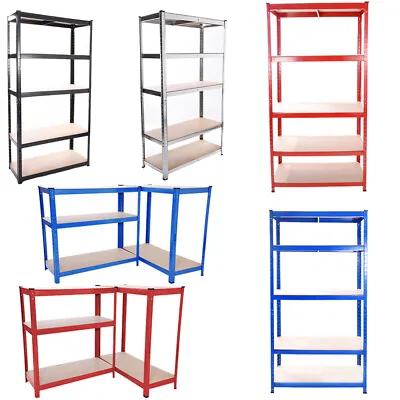 Heavy Duty Metal Shelving Industrial Boltless Racking Garage 5 Tier Shelving UK • £24.99