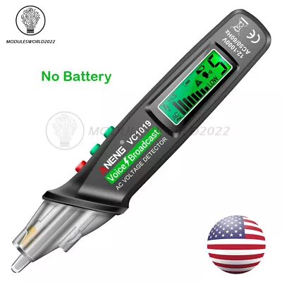 12-1000V ANENG VC1019 Tester Pen Voice Broadcast Voltage Detector Meter  US • $11.96