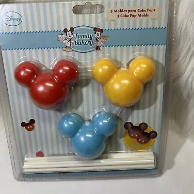 Disney Family Bakery Mickey Mouse 3D Cake Pop Molds Set Of 3 NEW!! • $18.99