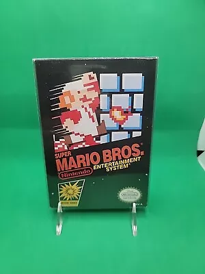Nes Game Super Mario Bros. CIB Near Mint Box Nintendo Rev A White Star Promo • $200