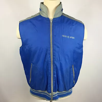 Minty Vintage 70s 80s Marty Mcfly Sport Vest Coat Jacket Stow Hood Windbreaker  • $84.99