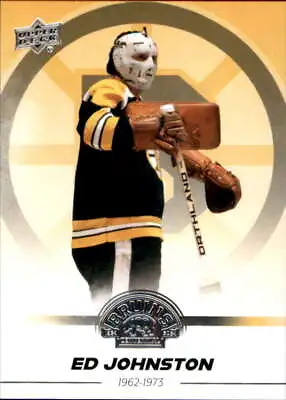 2023-24 Upper Deck Boston Bruins Centennial #43 Ed Johnston Boston Bruins • $2.95