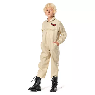 Kids Ghostbusters Cosplay Costume Jumpsuit Halloween Outfit Party Boy Girl X-mas • $48.29