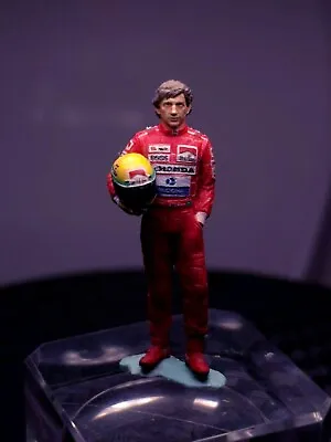 3D Print 1/64 1/43 Figure Ayrton Senna Da Silva F1  Fit 1:64 Car Street  • $10.99