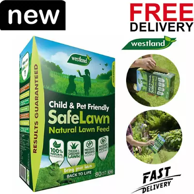 Westland Safe Lawn Friendly Weed And Moss Killer Grass Fertiliser Pet Care Feed • £12.99