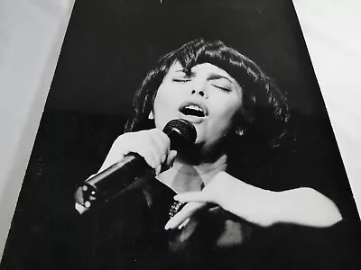 Mireille Mathieu French Singer Concert Press Photo Black & White Glossy 13x8 3/8 • $33.75