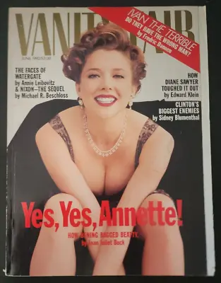 Annette Bening Clinton's Enemies Vanity Fair June 1992 - No Label B17:725 • $9.56