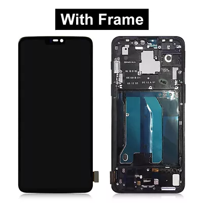 OLED Screen Digitizer For Oneplus 6 Phone Display Touch Screen With Frame Repair • $104.49