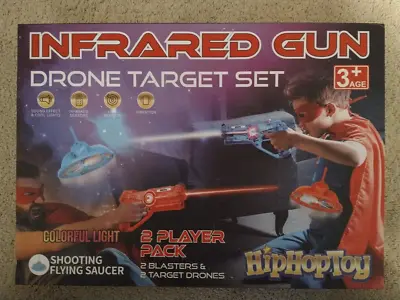 Infrared Gun Drone Target Set 2 Player Pack: 2 Blasters & 2 Target Drones • $44.99