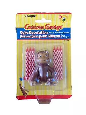 Curious George Cake Decoration Birthday Candle Party Cake Topper Figure Figurine • $8