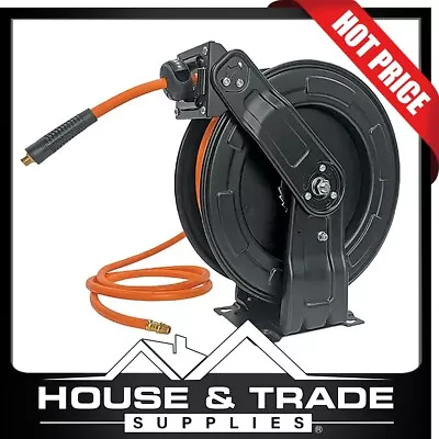 ITM Air Hose Steel Reel Retractable 10mm X 20m 1/4  BSP Male TM300-022 • $249