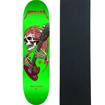 Powell Peralta Skateboard Deck Metallica Flight Lime Green 9.0  With Grip • $114.95