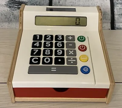 £22.80 • Buy IKEA DUKTIG Wooden Toy Shop Till Play Cash Register Solar Powered Calculator