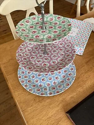 Cath Kidston 3 Tier Cake Stand - Provence Rose • £12