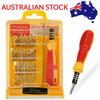 $7.99 • Buy Precision Screwdriver 32 In 1 Repair Tool Kit Fix Set Compact Design With Case