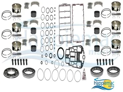 Evinrude 150 175 200 HP 60 Degree V6 ETEC Powerhead Gasket Piston Rebuild Kit • $1501.49