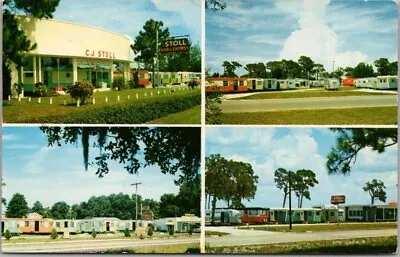 FLORIDA Advertising Postcard  C.J. STOLL INC. - MOBILE HOMES  Clearwater Tampa • $5.60