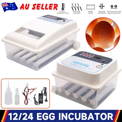 12/24Egg Incubator Fully Automatic Turning Hatcher Quail Chicken Duck Incubation • $66.95