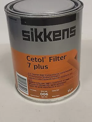 £32.99 • Buy Sikkens 5085900 Cetol Filter 7 Plus Translucent Woodstain Light Oak 1 Litre