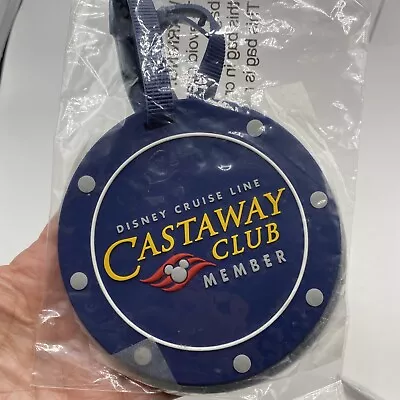 Disney Cruise Line Castaway Club Member Silicone ID Luggage Tag (Set Of 2) NEW • £11.35