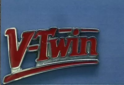 $5.29 • Buy Brand New Metal Hat/Lapel Badge - V-Twin - Red