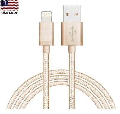 $6.99 • Buy New 3FT STRONG Braided USB Data Sync Charger Cable Cord For IPhone7 7 Plus 6S 5S