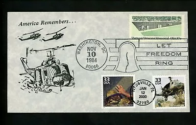 US FDC #2109 Washington DC 1984 Vietnam Veterans Mem. Alexander Handcrafted 189a • $12.99