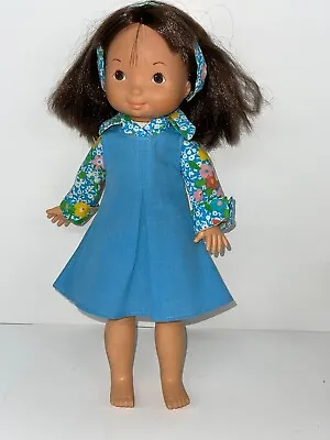 Vintage 1978 Fisher Price #212 My Friend Jenny 15  Doll Yellow Rosebud Body • $8.95